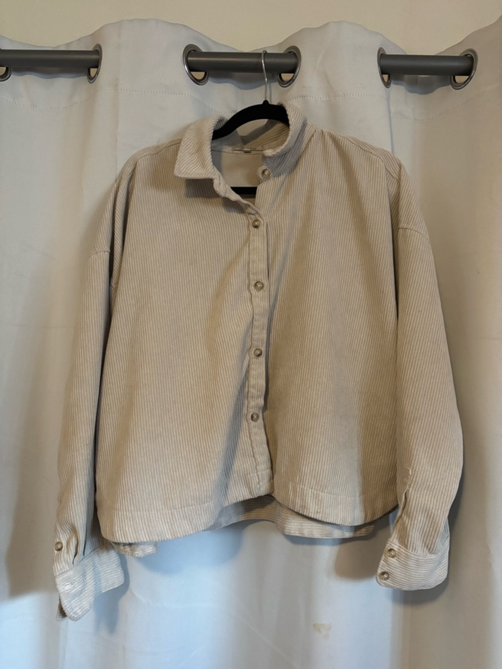 Madewell Light Beige Corduroy Button-Down